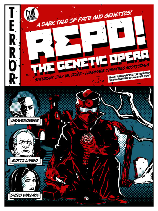 Image of REPO! THE GENETIC OPERA - 18 X 24 - Limited Edition Screenprint Movie Poster