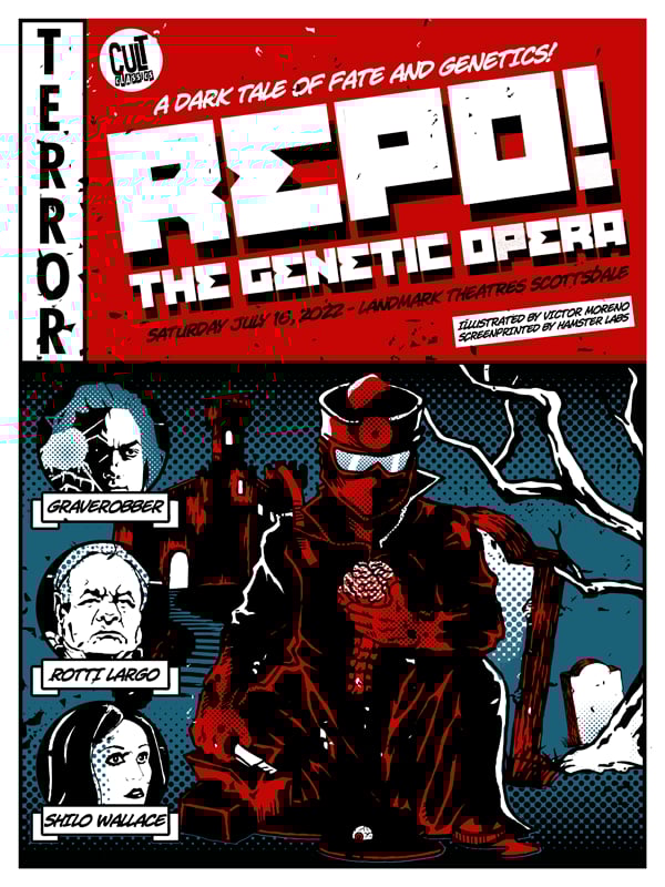 REPO! THE GENETIC OPERA - 18 X 24 - Limited Edition Screenprint Movie Poster