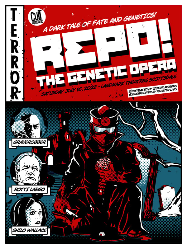 REPO! THE GENETIC OPERA - 18 X 24 - Limited Edition Screenprint Movie Poster