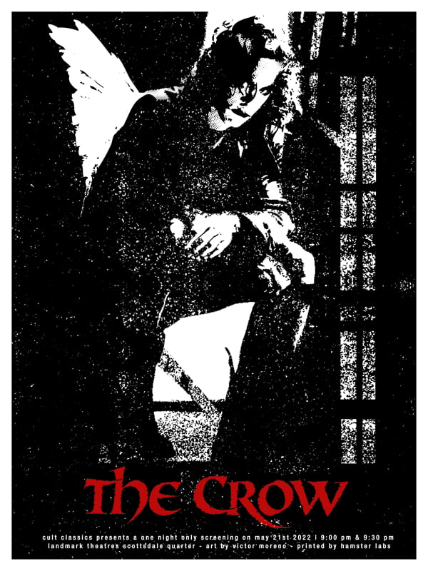 THE CROW - 18 X 24 - Limited Edition Screenprint Movie Poster