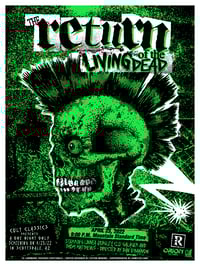 Image 2 of THE RETURN OF THE LIVING DEAD - 18 X 24 - Limited Edition Screenprint Movie Poster