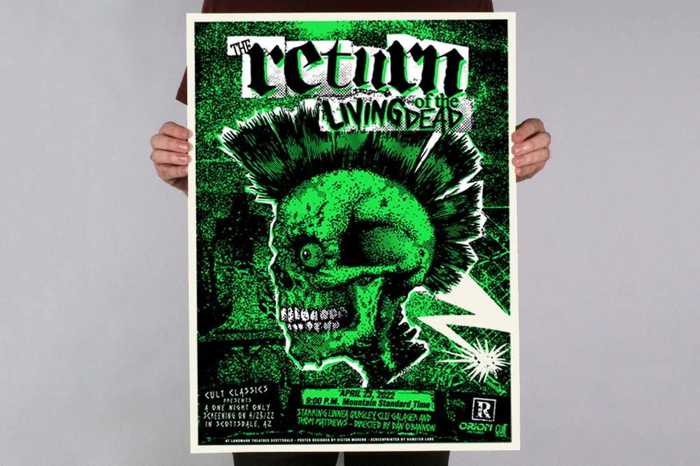 THE RETURN OF THE LIVING Movie X Edition Limited - | DEAD Classics 18 Cult Screenprint - 24 Poster