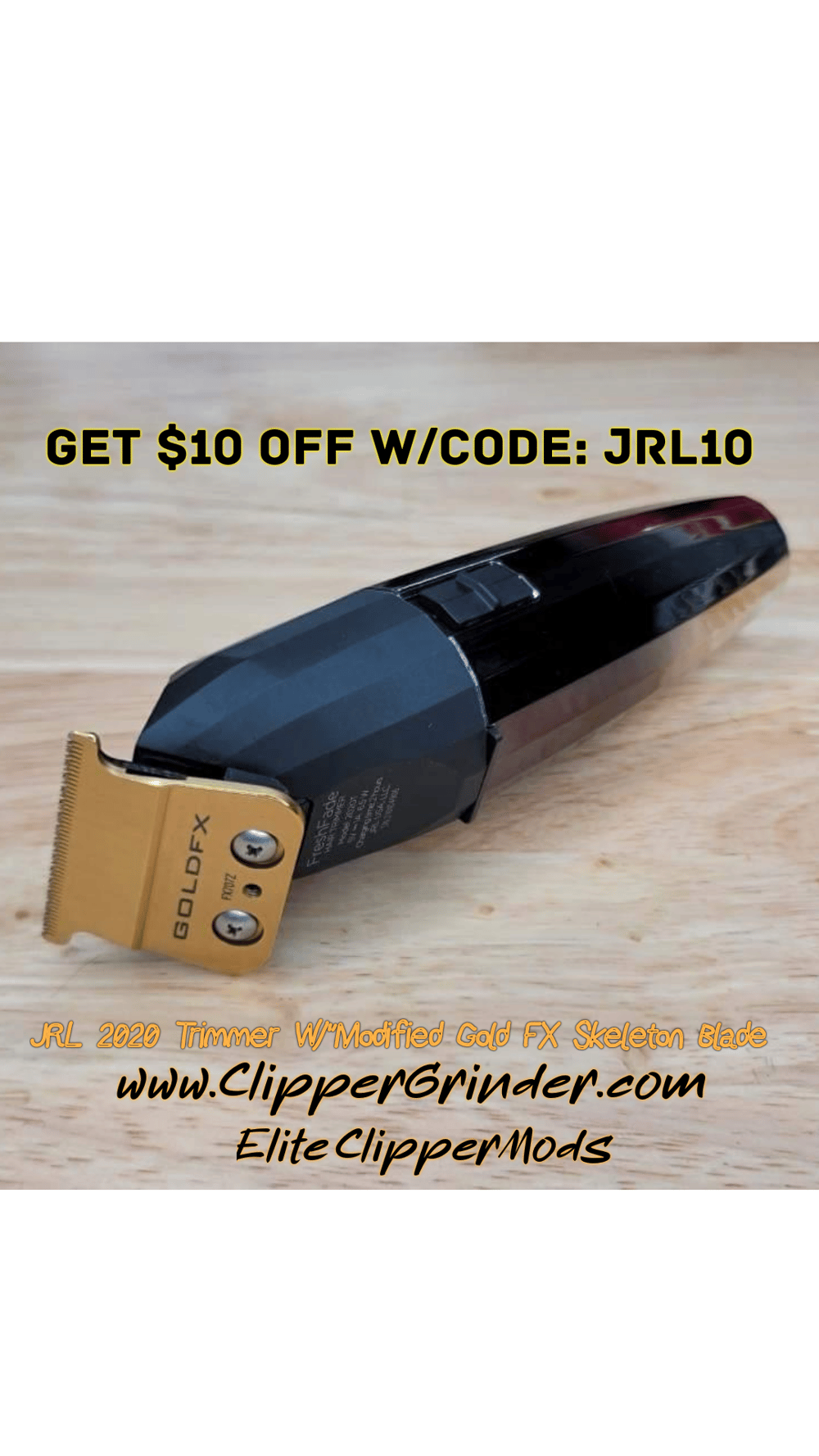 Image of JRL Trimer W/"Modified" Babyliss FX Skeleton Blade