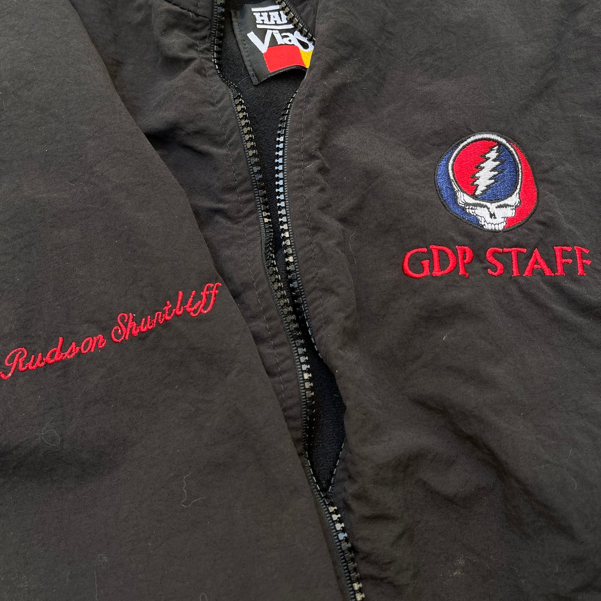 ORIGINAL VINTAGE GRATEFUL DEAD ROAD CREW JACKET! - RAM ROD COLLECTION!! - LARGE!