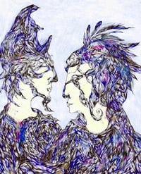 As Continents Merge Print