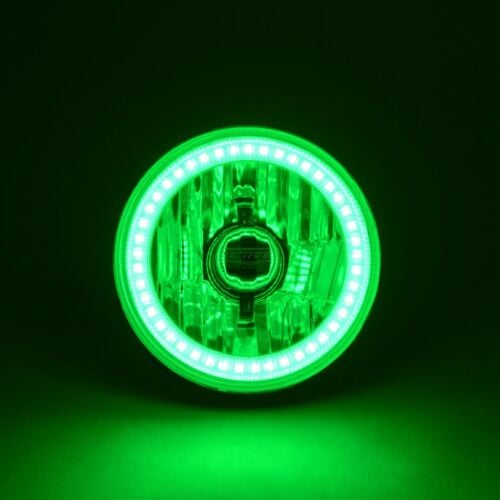 Image of #Octane 7" ROUND GREEN SMD HALO (PAIR)
