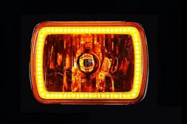 Image of #Octane 7X6 AMBER SMD HALO (PAIR)