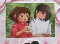 Image 2 of CHIHIRO AND HAKU BOOKMARK + PRINT