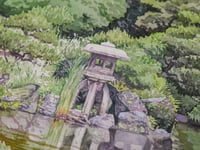 Image 4 of "Kiyosumi Garden" original painting