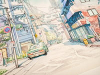 Image 4 of Anime background "Tokyo Street 01"