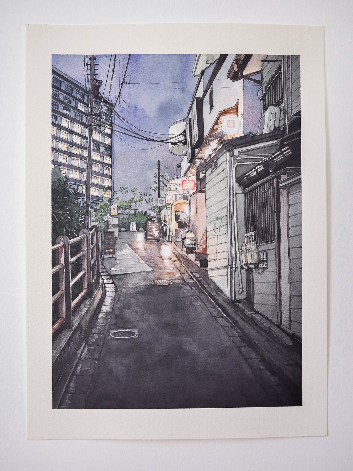 洋書 TOKYO ART & PHOTOGRAPHY Colorful Watercolor Paintings of Tokyo's Historical Storefronts