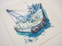 Image 3 of "Small Ship" original painting
