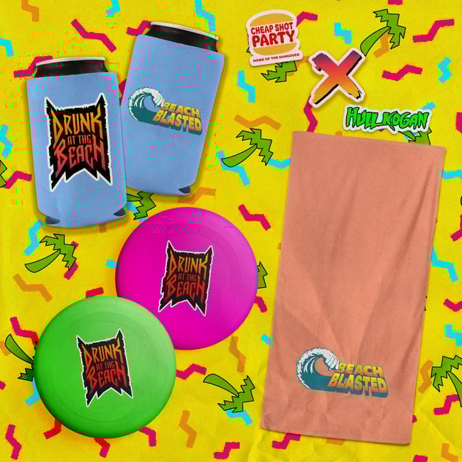 BLASTED DRUNK Koozie/Frisbee/Beach Towels