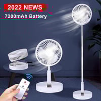 Folding Portable Retractable Floor Fan USB Desk Fan 