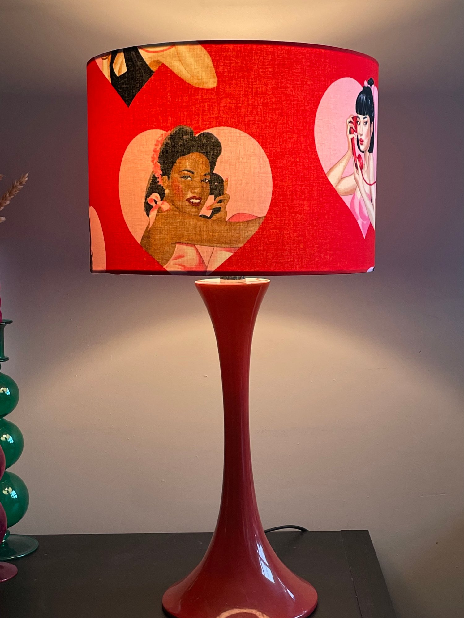 Image of Dial L-O-V-E Red Shade 30cm