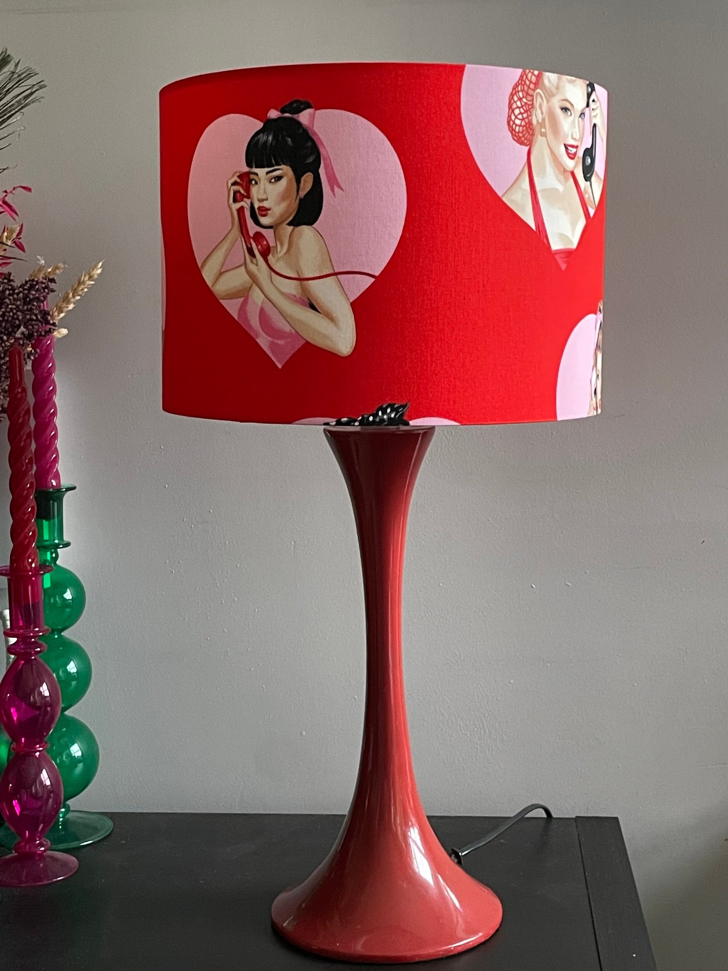 Image of Dial L-O-V-E Red Shade 30cm