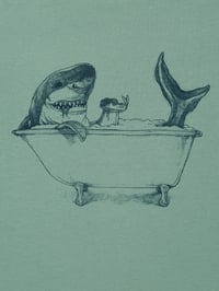 Image 4 of Shark Women's Roll Sleeve T-shirt's (Organic)