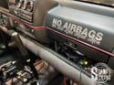 No Airbags Vinyl Decal