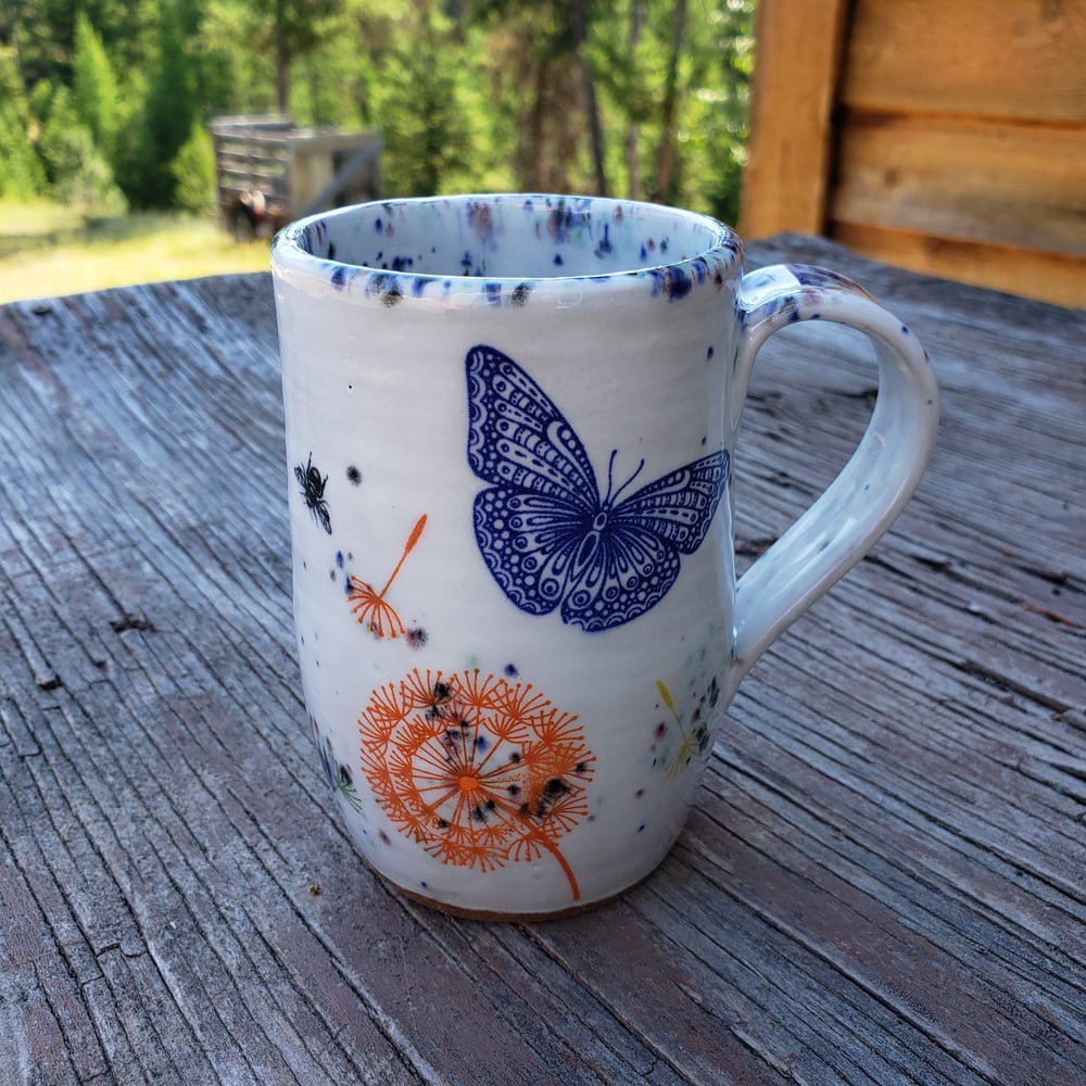 Image of Butterflies, Bees, and Wishpuffs Tall Mug Pre-order August, 2022