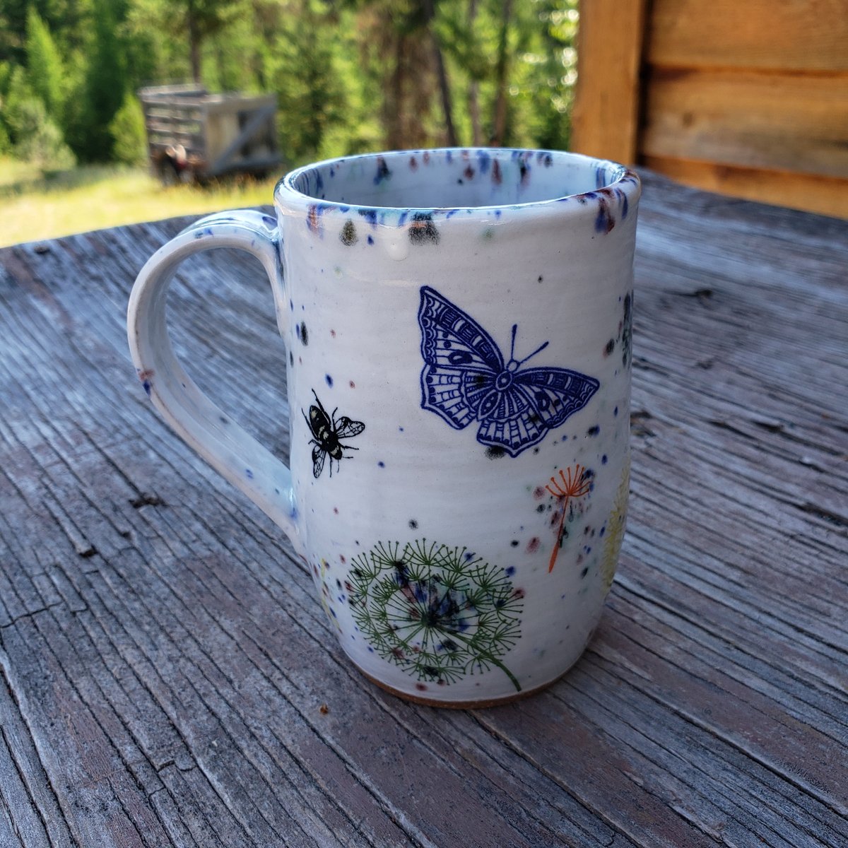 Image of Butterflies, Bees, and Wishpuffs Tall Mug Pre-order August, 2022