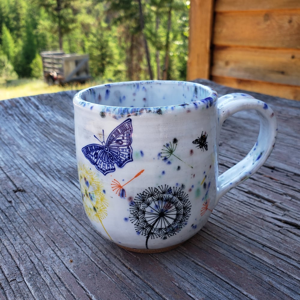 Image of Butterflies, Bees, and Wishpuffs Mug Pre-order August, 2022