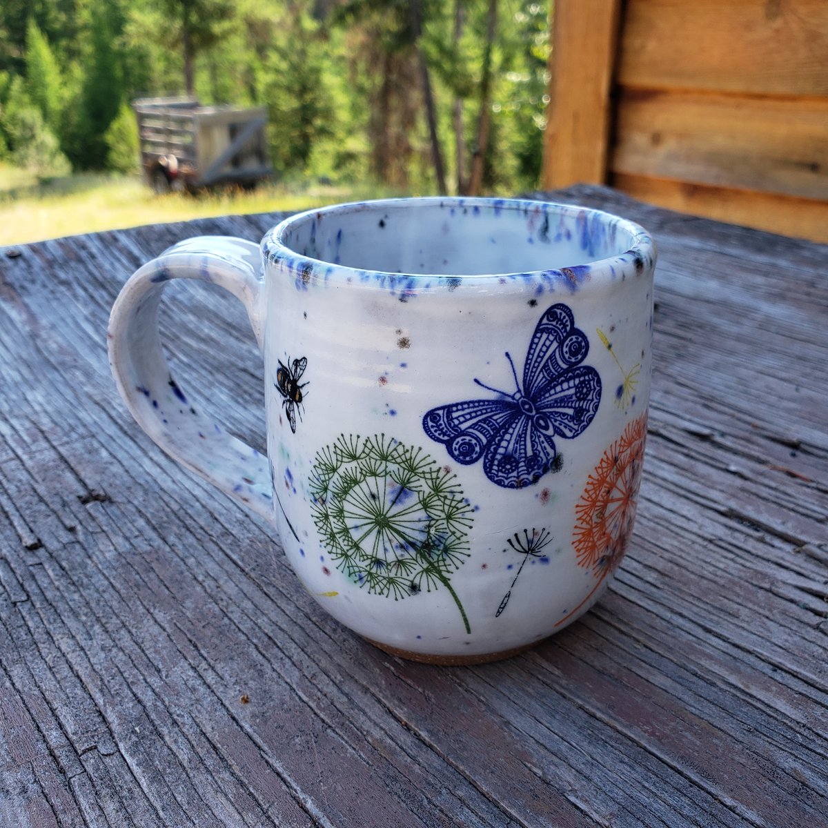 Image of Butterflies, Bees, and Wishpuffs Mug Pre-order August, 2022