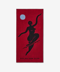 Image 1 of POLAR_NO COMPLIES FOREVER BEACH TOWEL :::RED:::