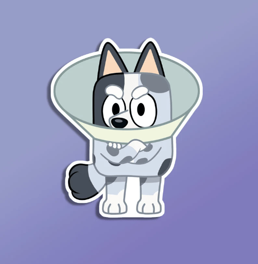 Muffin Cone Bluey Sticker