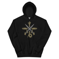 Image 2 of ABSU - CREST OF CYTHRÁUL (SILVER & GOLD PRINT) HOODIE