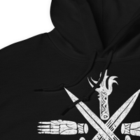 Image 3 of ABSU - CREST OF CYTHRÁUL (WHITE PRINT) HOODIE
