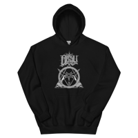 Image 2 of ABSU - NEVER BLOW OUT THE EASTERN CANDLE (GREY PRINT) HOODIE