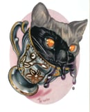 Image 1 of "I Fits I Sits" Gold Foil Print