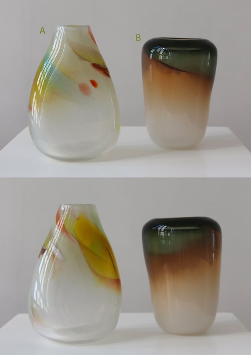 Image of Hand blown glass vases from Japanese glassmaker