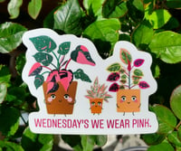 Pink Plants Sticker