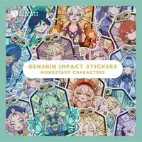 Image 1 of Genshin Impact Omamori Stickers Set of 5 - Mondstadt