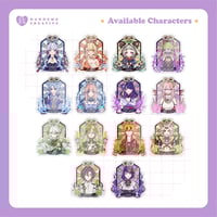Image 2 of Genshin Impact Omamori Stickers Set of 5 - Inazuma