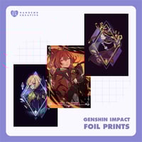 Image 1 of Genshin Impact Foil Art Prints