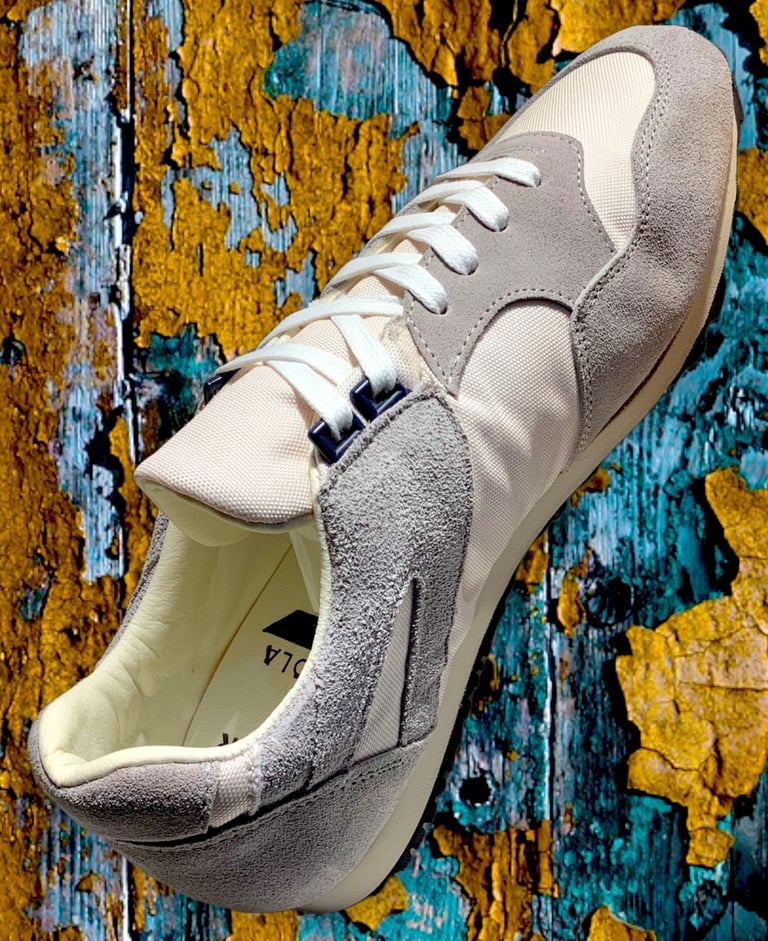 Tortola x Quarter416 beige French military trainer sneaker made in Spain Image 3
