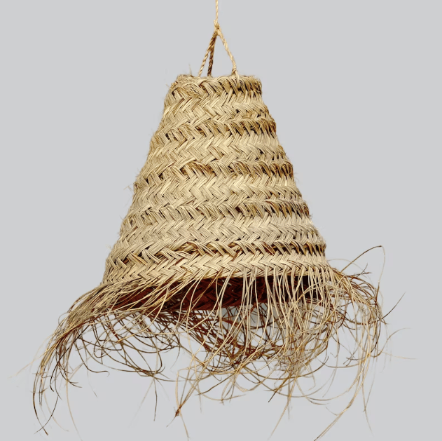 Image of STRAW CONE SHAPE LIGHT SUSPENSION