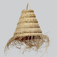 Image 2 of STRAW CONE SHAPE LIGHT SUSPENSION