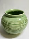 Fiona Bruce Ceramics Carved Sage Green Bud Vase