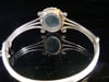 VICTORIAN EDWARDIAN 9CT YELLOW GOLD GLASS SEED PEARL SHAKER LOCKET BANGLE 13.3G