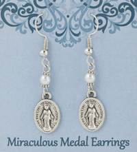 Image 2 of Miraculous Medal Earrings