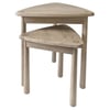 Nordic Oak Triangular Nesting Tables