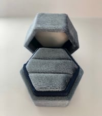 Hexagon Double Ring box (4 colours available)