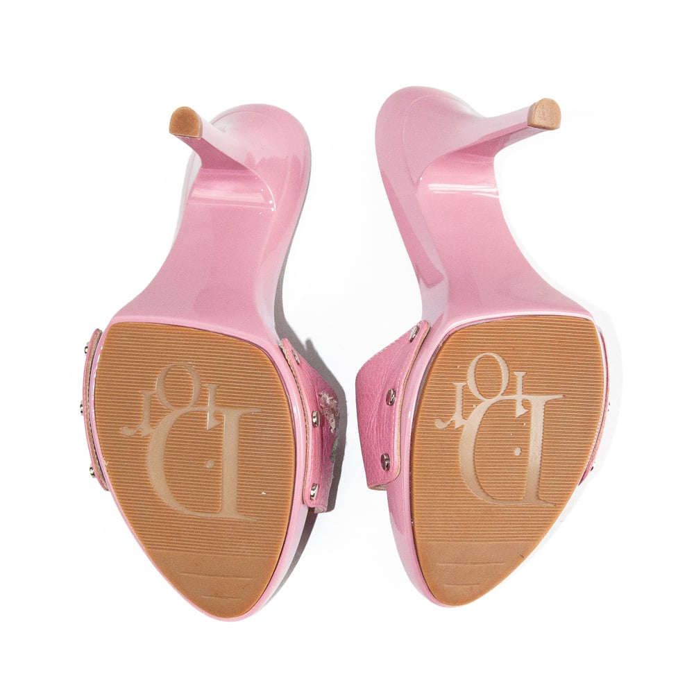 Image of Christian Dior by Galliano Pink 'CD' High Heels 