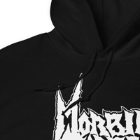 Image 3 of MORBID SCREAM - LOGO I (HOODIE - WHITE PRINT)
