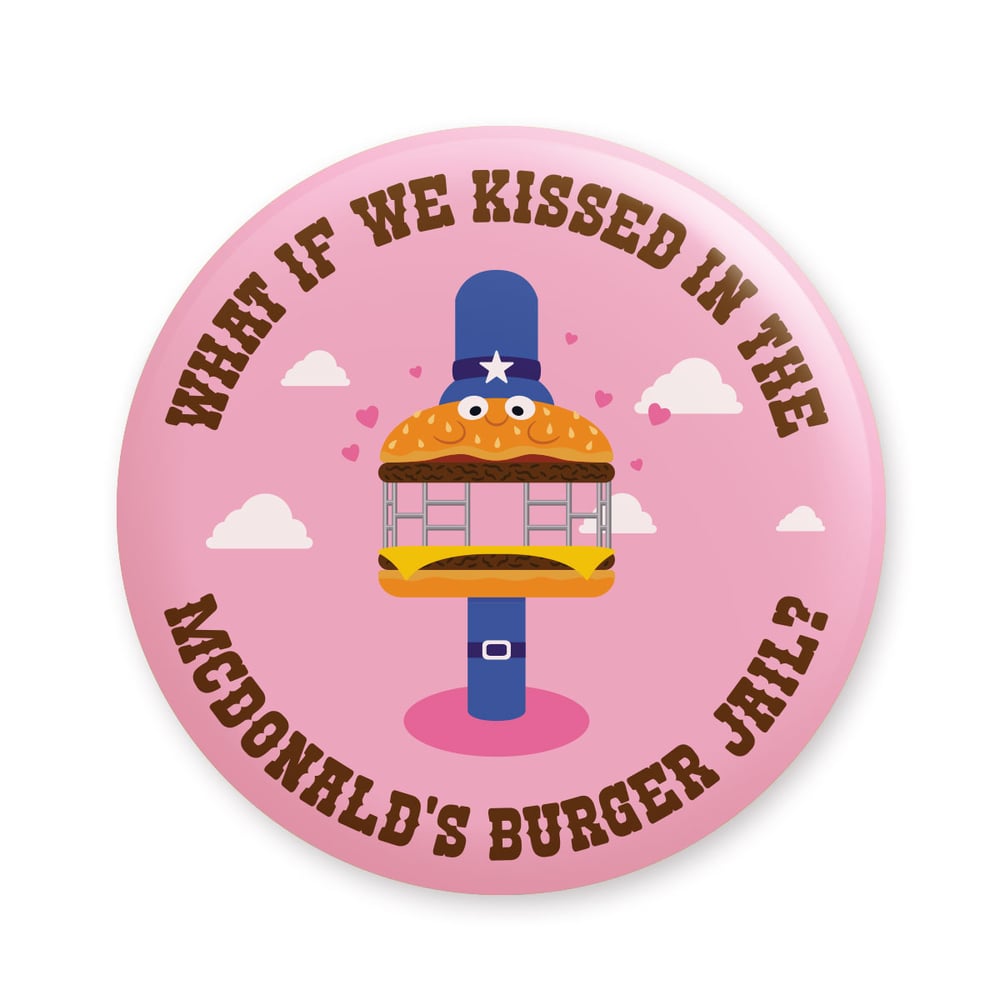 Image of Burger Jail Bottle Opener/ Button/ Magnet
