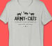 Image of Army of Cats Creative Studio Unisex t-shirt - 3 Cats Design