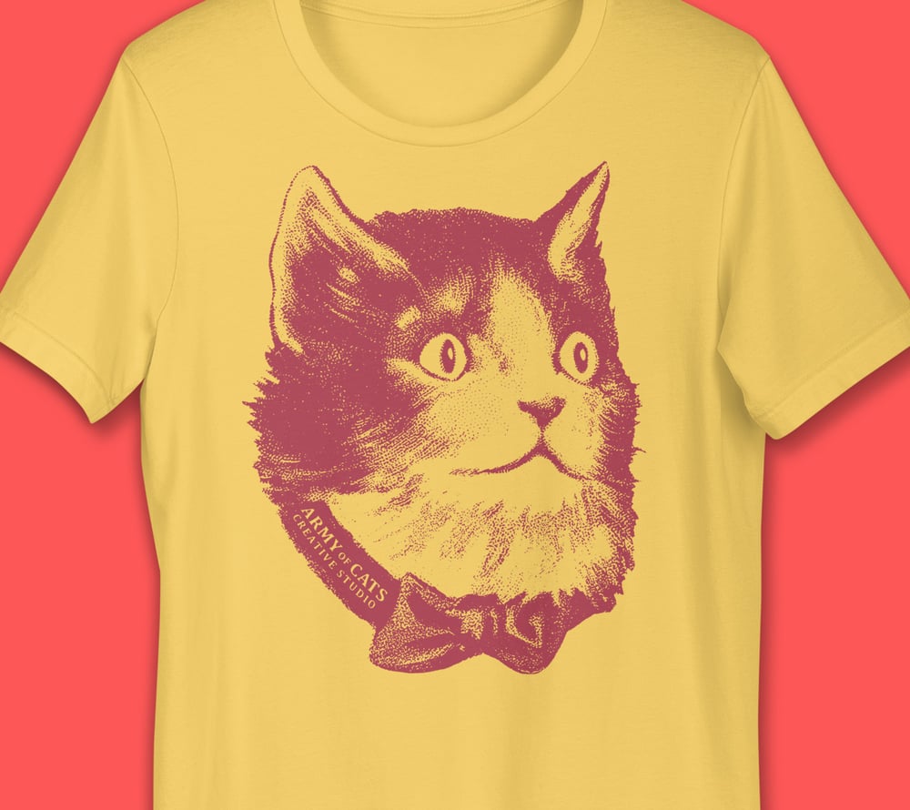 Image of Army of Cats Creative Studio Unisex t-shirt - Big Catface Design
